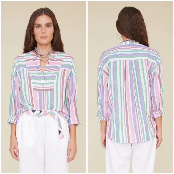 💕XIRENA💕 Macyn Top ~ Ivory Melange Large L NWT - Picture 4 of 16